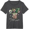 image:imageStar Wars The Mandalorian and Grogu Eat More Frogs Sketch TShirtDark Heather Grey