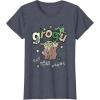 image:imageStar Wars The Mandalorian and Grogu Eat More Frogs Sketch TShirtHeather Blue