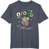 image:imageStar Wars The Mandalorian and Grogu Eat More Frogs Sketch TShirtHeather Blue