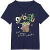 image:imageStar Wars The Mandalorian and Grogu Eat More Frogs Sketch TShirtNavy Blue
