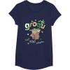 image:imageStar Wars The Mandalorian and Grogu Eat More Frogs Sketch TShirtNavy Blue