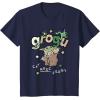 image:imageStar Wars The Mandalorian and Grogu Eat More Frogs Sketch TShirtNavy Blue