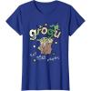 image:imageStar Wars The Mandalorian and Grogu Eat More Frogs Sketch TShirtRoyal Blue