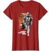 image:imageStar Wars The Mandalorian and Grogu Movie Legendary Warrior TShirtCranberry Red
