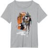 image:imageStar Wars The Mandalorian and Grogu Movie Legendary Warrior TShirtHeather Grey