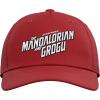 image:imageStar Wars The Mandalorian and Grogu Official BampW Movie Logo Adjustable Printed Baseball HatRed
