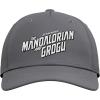 image:imageStar Wars The Mandalorian and Grogu Official BampW Movie Logo Adjustable Printed Baseball HatSlate Grey