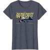 image:imageStar Wars The Mandalorian and Grogu Razor Crest Ship Vintage TShirtHeather Blue