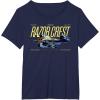 image:imageStar Wars The Mandalorian and Grogu Razor Crest Ship Vintage TShirtNavy Blue
