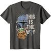 image:imageStar Wars The Mandalorian and Grogu This is the Way Graphic TShirtAsphalt Grey