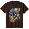 image:imageStar Wars The Mandalorian and Grogu This is the Way Graphic TShirtBrown