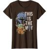 image:imageStar Wars The Mandalorian and Grogu This is the Way Graphic TShirtBrown