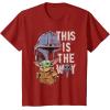 image:imageStar Wars The Mandalorian and Grogu This is the Way Graphic TShirtCranberry Red