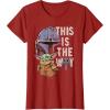 image:imageStar Wars The Mandalorian and Grogu This is the Way Graphic TShirtCranberry Red