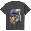 image:imageStar Wars The Mandalorian and Grogu This is the Way Graphic TShirtDark Heather Grey