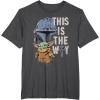 image:imageStar Wars The Mandalorian and Grogu This is the Way Graphic TShirtDark Heather Grey
