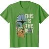 image:imageStar Wars The Mandalorian and Grogu This is the Way Graphic TShirtGrass Green