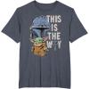 image:imageStar Wars The Mandalorian and Grogu This is the Way Graphic TShirtHeather Blue