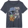 image:imageStar Wars The Mandalorian and Grogu This is the Way Graphic TShirtHeather Blue