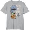 image:imageStar Wars The Mandalorian and Grogu This is the Way Graphic TShirtHeather Grey