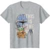image:imageStar Wars The Mandalorian and Grogu This is the Way Graphic TShirtHeather Grey
