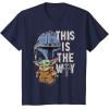 image:imageStar Wars The Mandalorian and Grogu This is the Way Graphic TShirtNavy Blue