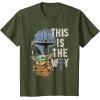 image:imageStar Wars The Mandalorian and Grogu This is the Way Graphic TShirtOlive Green