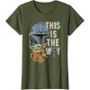 image:imageStar Wars The Mandalorian and Grogu This is the Way Graphic TShirtOlive Green