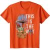 image:imageStar Wars The Mandalorian and Grogu This is the Way Graphic TShirtOrange
