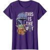 image:imageStar Wars The Mandalorian and Grogu This is the Way Graphic TShirtPurple