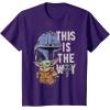 image:imageStar Wars The Mandalorian and Grogu This is the Way Graphic TShirtPurple