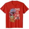 image:imageStar Wars The Mandalorian and Grogu This is the Way Graphic TShirtRed