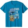 image:imageStar Wars The Mandalorian and Grogu This is the Way Graphic TShirtSapphire Blue