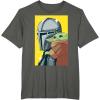 image:imageThe Mandalorian And Grogu Comic Art Style Side Portraits TShirtAsphalt Grey