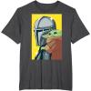 image:imageThe Mandalorian And Grogu Comic Art Style Side Portraits TShirtDark Heather Grey