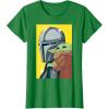 image:imageThe Mandalorian And Grogu Comic Art Style Side Portraits TShirtKelly Green
