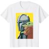 image:imageThe Mandalorian And Grogu Comic Art Style Side Portraits TShirtWhite