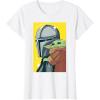 image:imageThe Mandalorian And Grogu Comic Art Style Side Portraits TShirtWhite