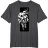 image:imageThe Mandalorian And Grogu Imperial Stormtroopers Stencil Art TShirtDark Heather Grey