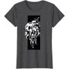 image:imageThe Mandalorian And Grogu Imperial Stormtroopers Stencil Art TShirtDark Heather Grey