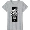 image:imageThe Mandalorian And Grogu Imperial Stormtroopers Stencil Art TShirtHeather Grey