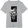 image:imageThe Mandalorian And Grogu Imperial Stormtroopers Stencil Art TShirtHeather Grey