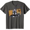 image:imageThe Mandalorian And Grogu Watercolor Duo Mudhorn Clan Of Two TShirtAsphalt Grey