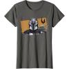image:imageThe Mandalorian And Grogu Watercolor Duo Mudhorn Clan Of Two TShirtAsphalt Grey