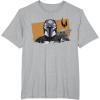image:imageThe Mandalorian And Grogu Watercolor Duo Mudhorn Clan Of Two TShirtHeather Grey