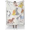 image:imageJay Franco Kids Plush Throw Blanket  Soft amp Cozy Fleece Throw for Bedroom amp Couch Dcor Official Licensed Product Blue  The Mandalorian 40x50  Travel BlanketBeige  Disney Dogs