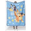 image:imageJay Franco Kids Plush Throw Blanket  Soft amp Cozy Fleece Throw for Bedroom amp Couch Dcor Official Licensed Product Blue  The Mandalorian 40x50  Travel BlanketBlue  Bluey