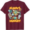 image:imageStar Wars The Mandalorian and Grogu Always Hungry Snacks TShirtBurgundy