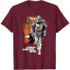 image:imageStar Wars The Mandalorian and Grogu Movie Legendary Warrior TShirtBurgundy