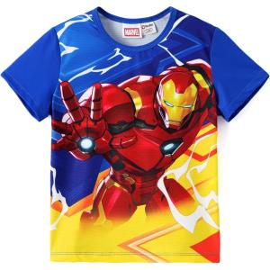 image:imageDisney Princess Frozen Marvel Stitch Minnie Mickey Star Wars GirlsBoys Athletic Shirts UV Quick Dry Graphic TShirt 29 YearMarvel Iron Man